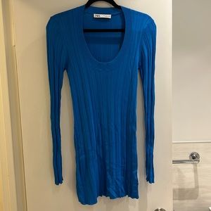 Long blue Zara top/dress